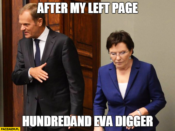 After my left page