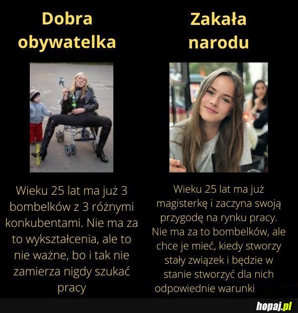 Dobra obywatelka vs. zakała narodu