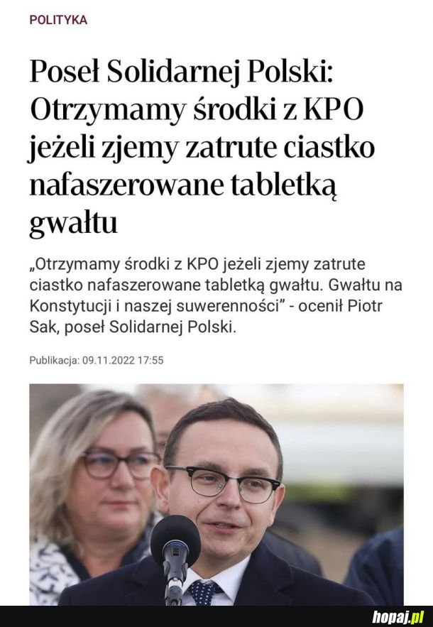 Najpierw to ciastko sami zatruli i nafaszerowali