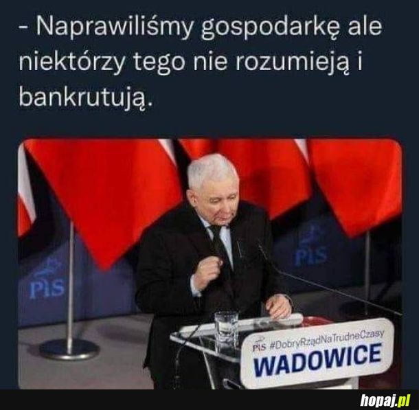 Niektórzy nie rozumieją i bankrutują
