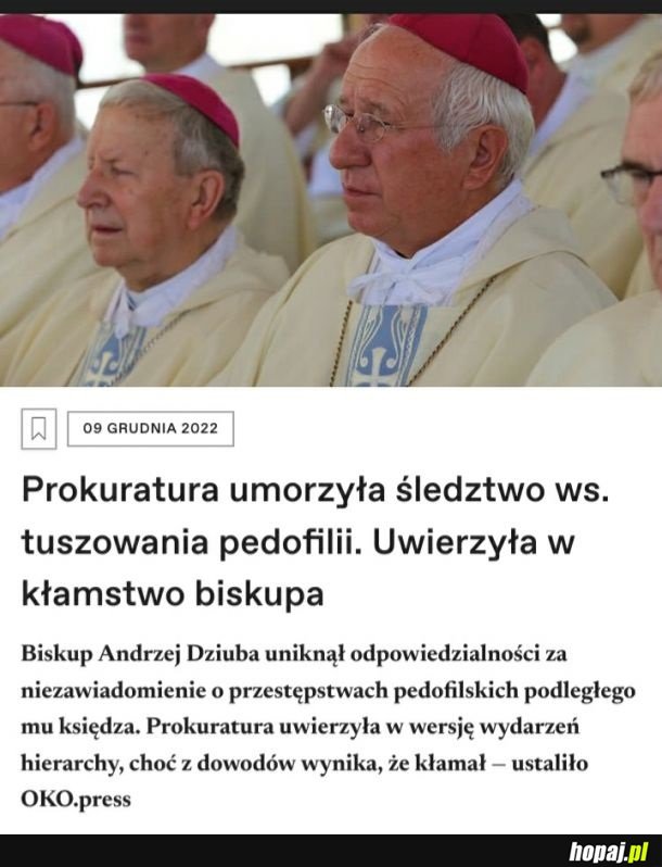 Prokuratura i kler w jednym łóżku spali