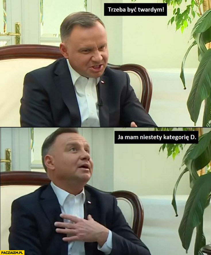 Twardziel z kategorią D