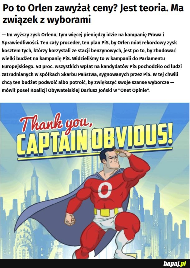 Wpłaty idą od przypadkowych sympatyków PiS