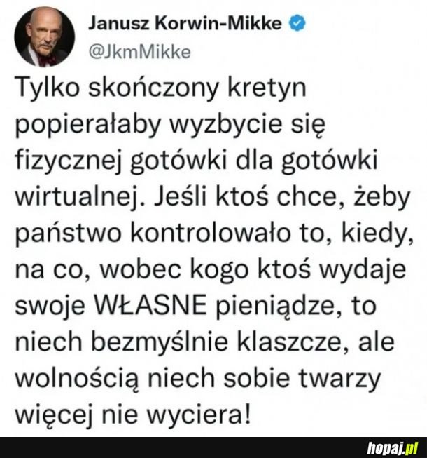 Własne czy te otrzymane od rządu?