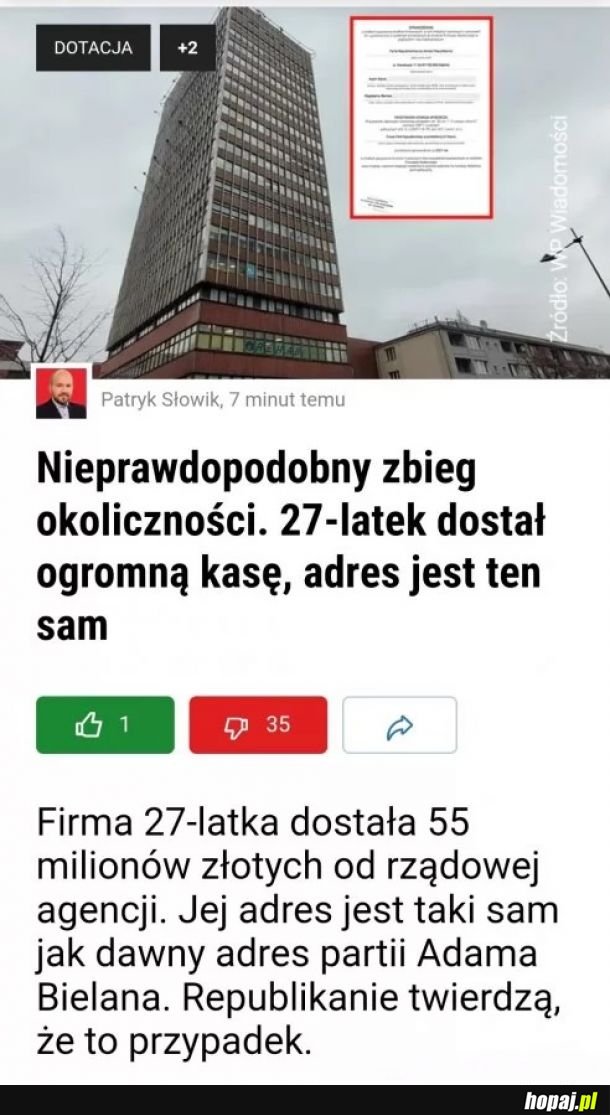 Kiedyś jeszcze udawali, że jakieś respiratory…