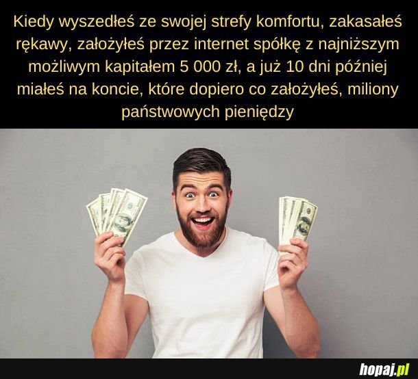 Wystarczy wyjść ze strefy komfortu