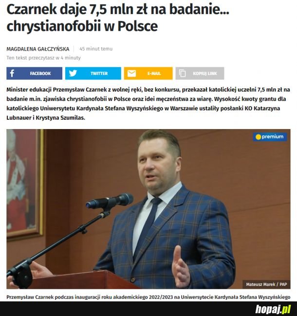 Badanie chrystianofobii