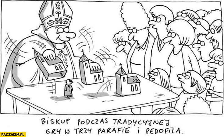 Biskup podczas tradycyjnej gry