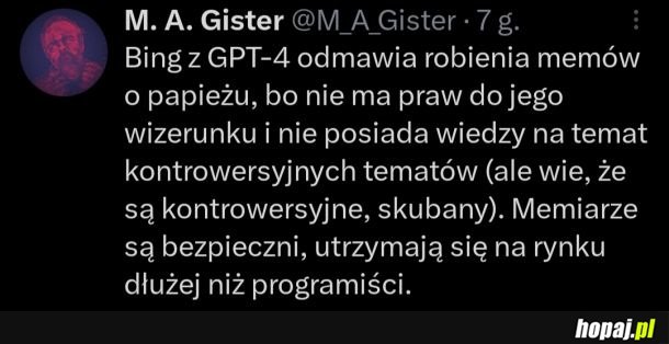 Memiarze są bezpieczni