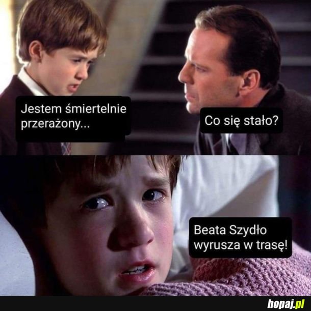 Może tym razem walnie w drzewo?