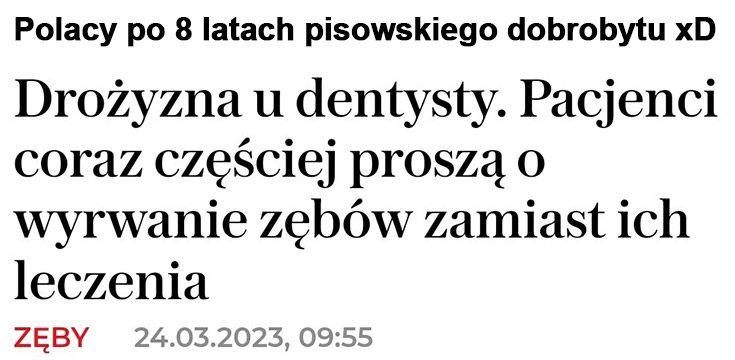 Polacy po 8 latach pisowskiego dobrobytu