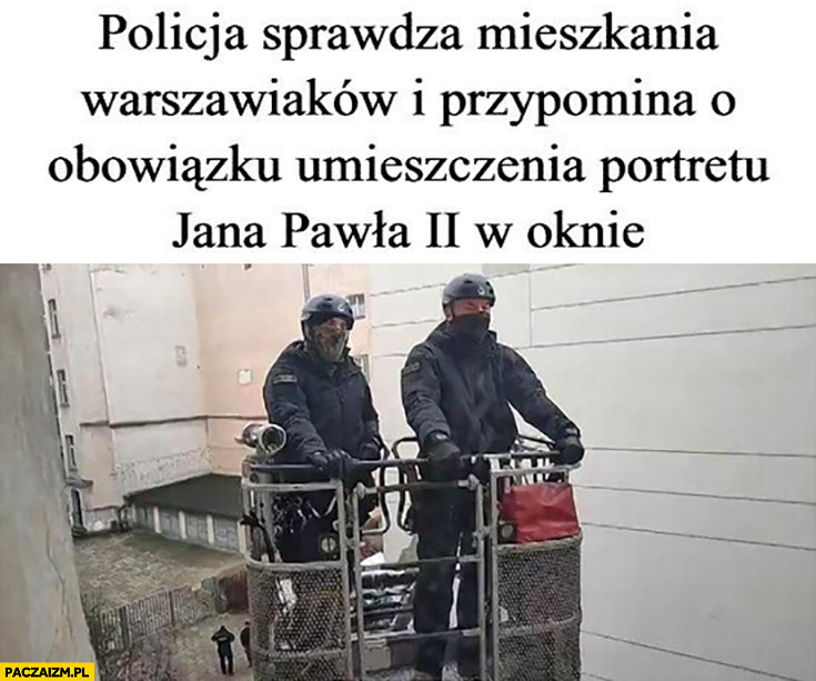 Policja sprawdza mieszkania warszawiaków