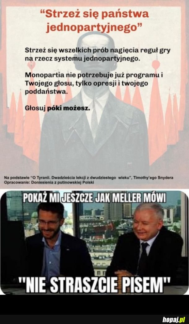 Strzeż się państwa jednopartyjnego