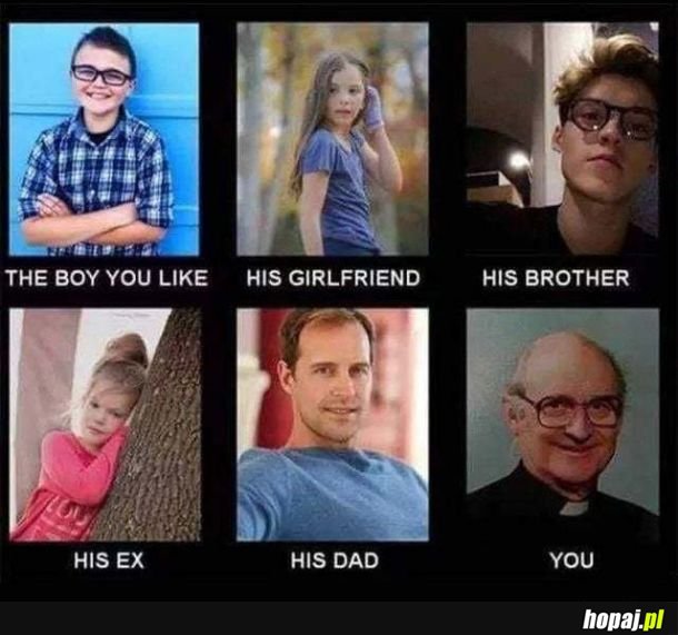 The boy he like