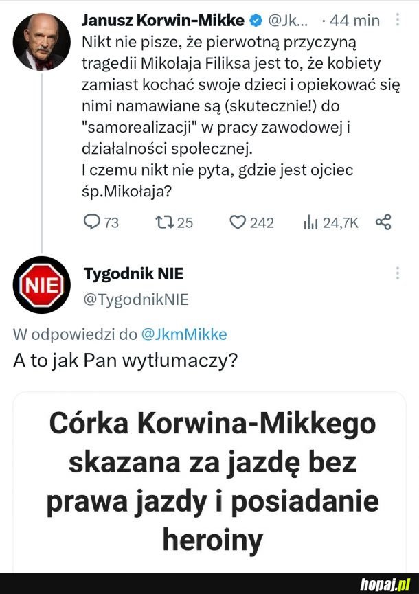 Znowu Korwina źle zrozumiano