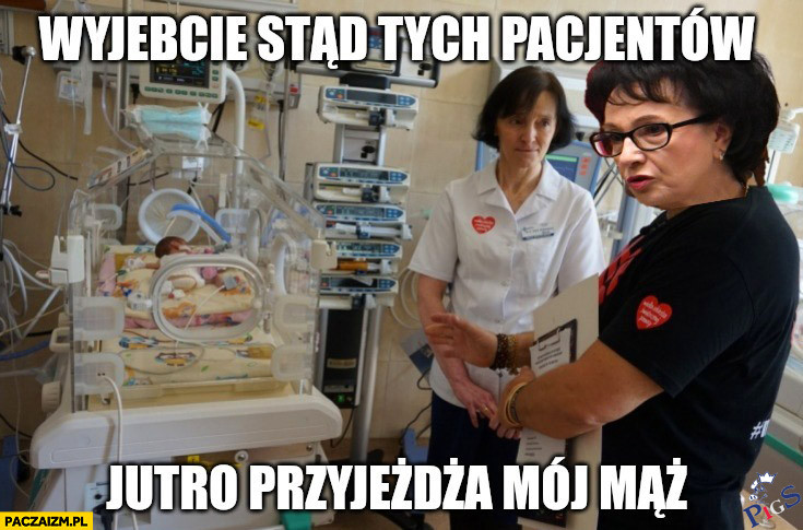Elżbieta Witek w szpitalu