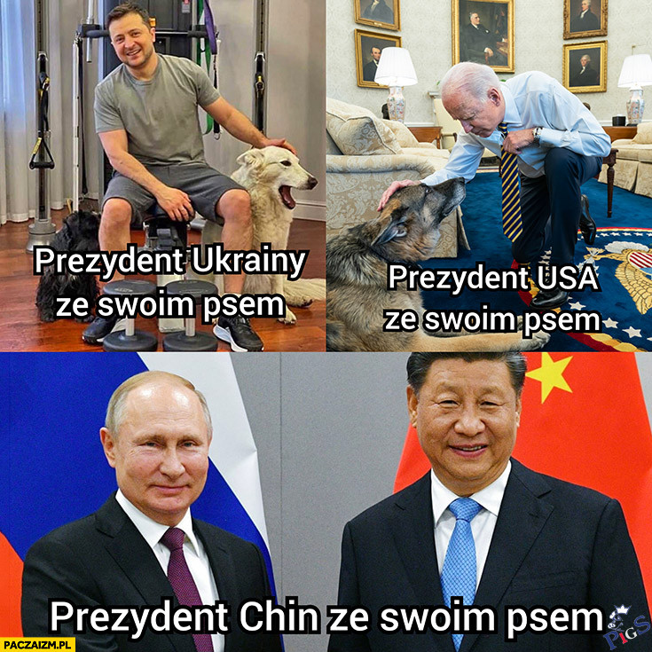 Prezydenci z psami