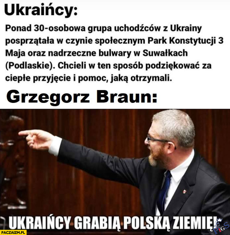 Ukraińcy grabią polską ziemię