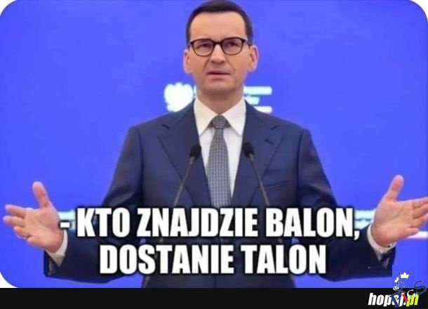 Kto znajdzie balon dostanie talon