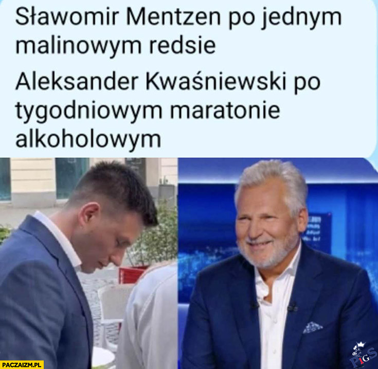 Mentzen po jednym malinowym Redsie