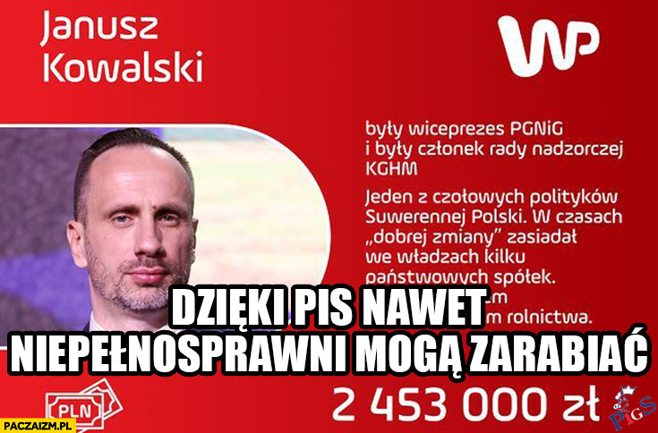 Dzieki PiS nawet niepelnosprawni moga zarabiac