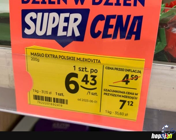 Codziennie wyzsze ceny