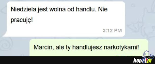 Niedziela jest wolna od handlu
