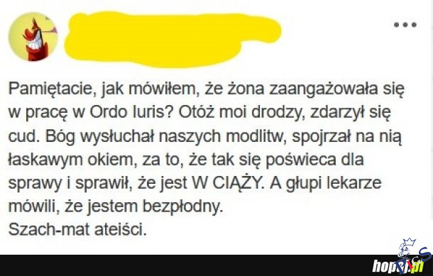 Spojrzał łaskawym okiem