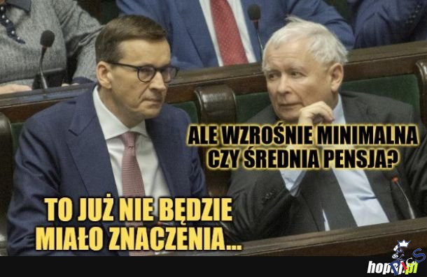 To będzie ta sama pensja