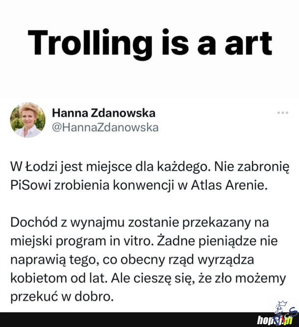 Trolling is an art
