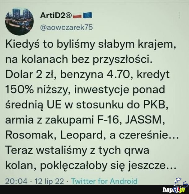 Kraj słaby, na kolanach, bez przyszłości
