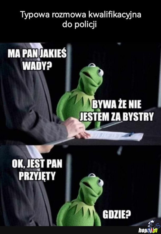 Typowa rozmowa kwalifikacyjna do policji
