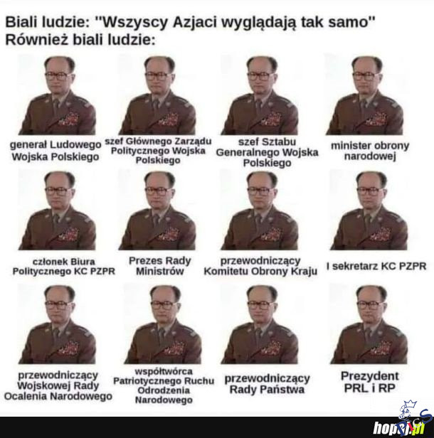 Typowy bialy czlowiek