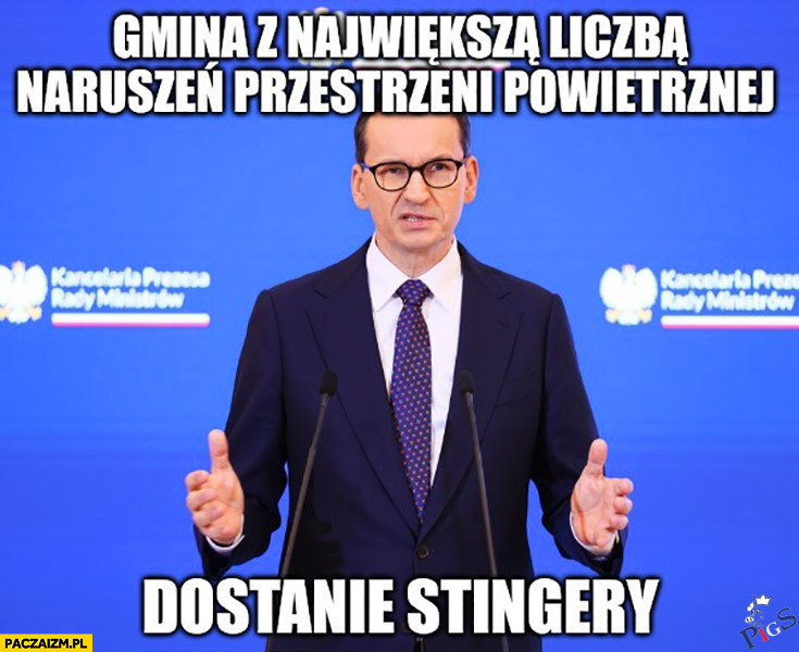 Gmina z jak największa ilością naruszeń przestrzeni powietrznej