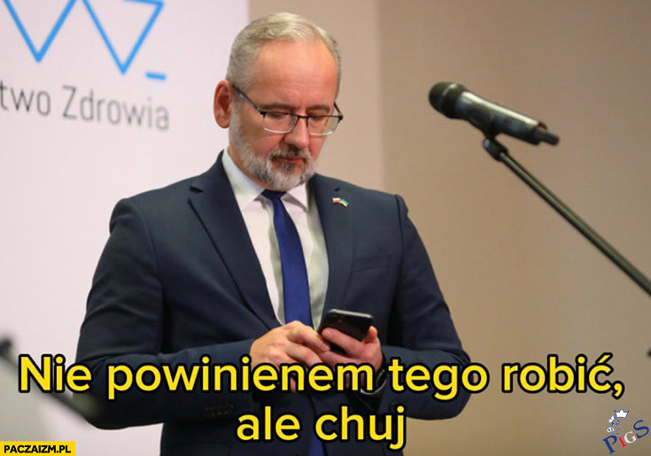 Niedzielski na 3sec przed odpaleniem Telegrama