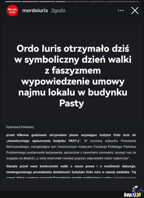 PAST pozbyl sie Ordo Iuris