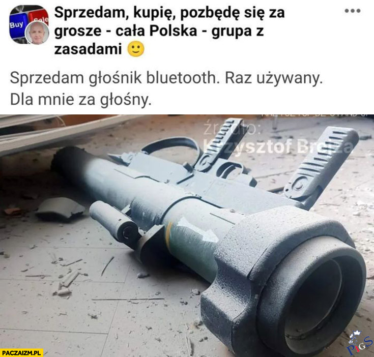 Dla mnie za głośny