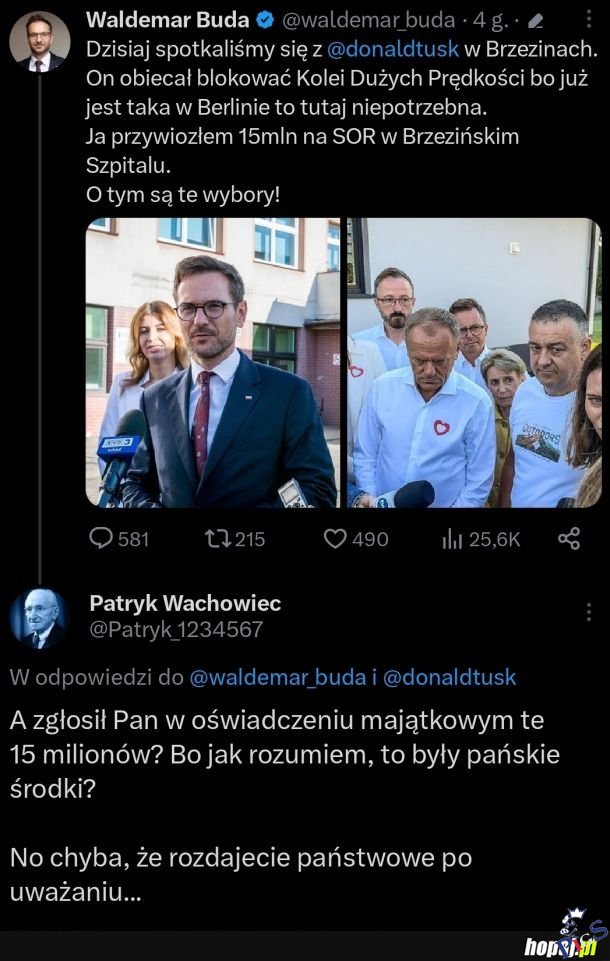 Ja przywiozłem środki