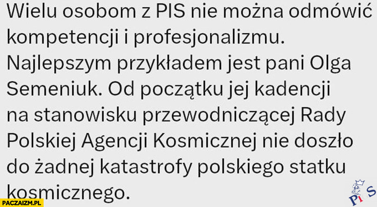 Kompetencje pani Olgi są powalające