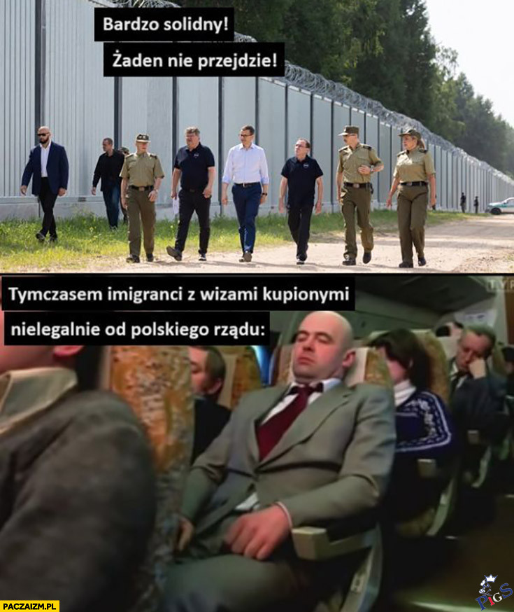 Moze i drogi ten mur ale przynajmniej przed emigrnatami nie chroni