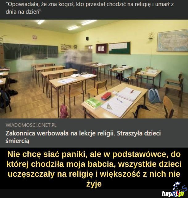 Nie chcę siać paniki…