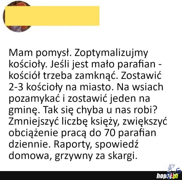Optymalizacja kościoła