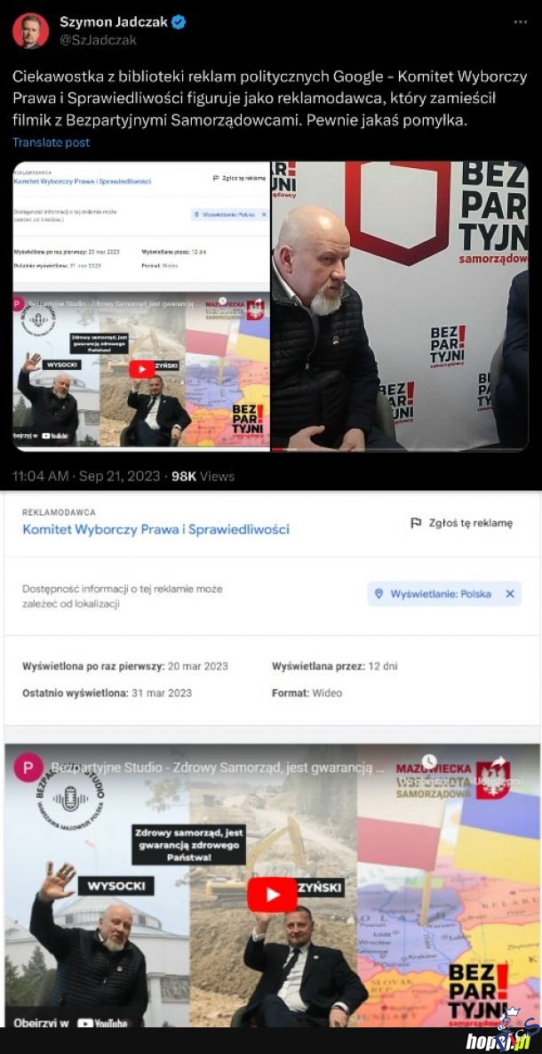 Pewnie jakaś pomyłka
