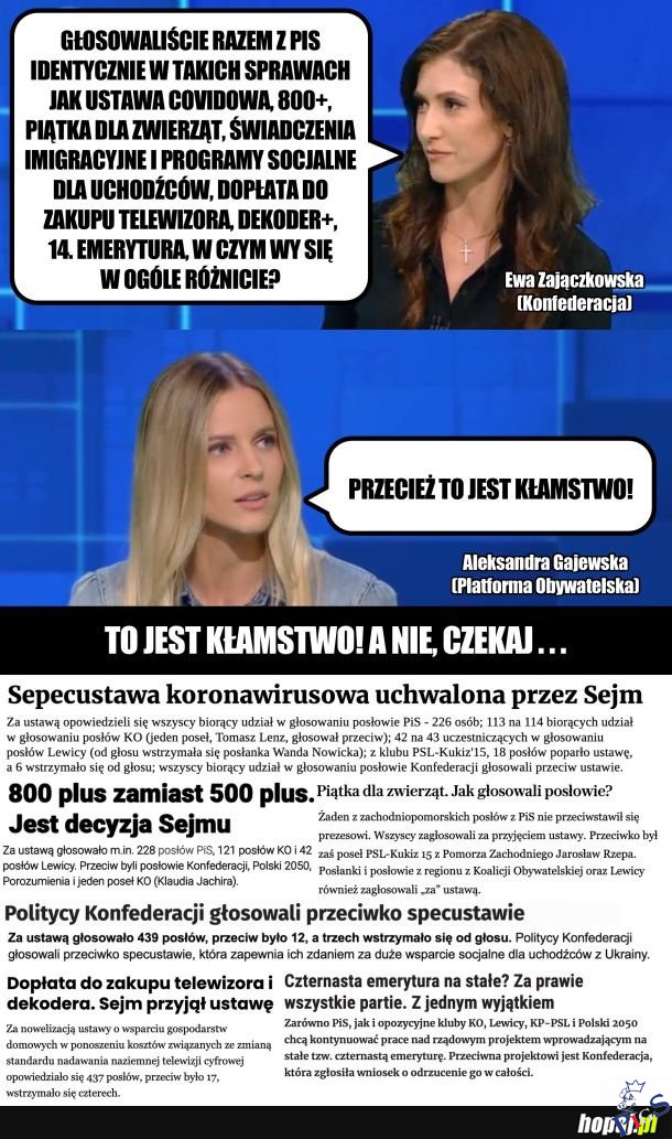 To jest kłamstwo! A nie, czekaj…