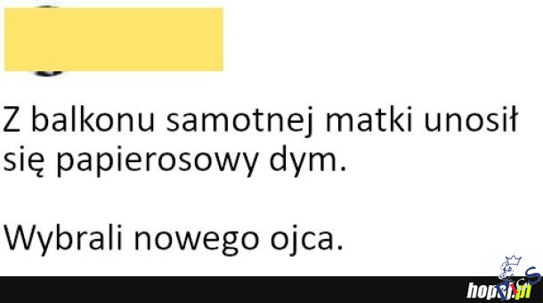 Z balkonu samotnej matki