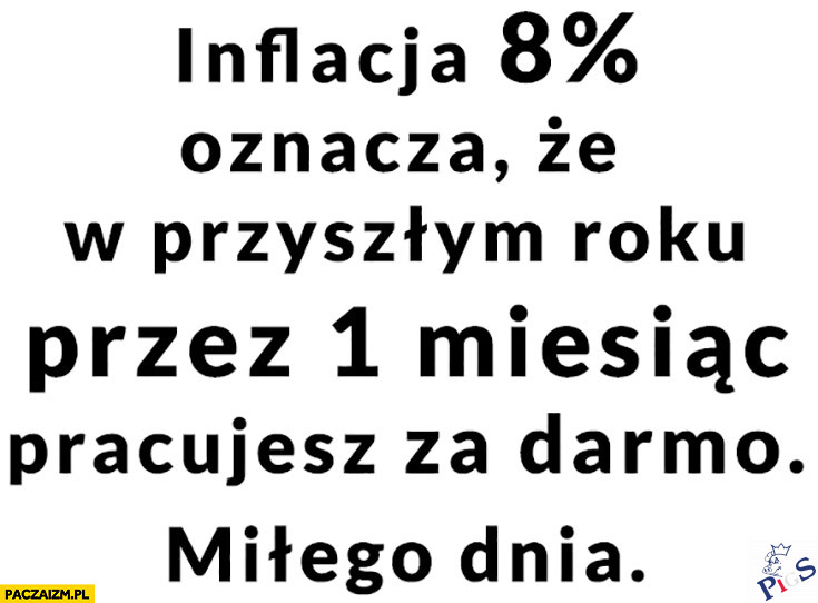 Inflacja 8%