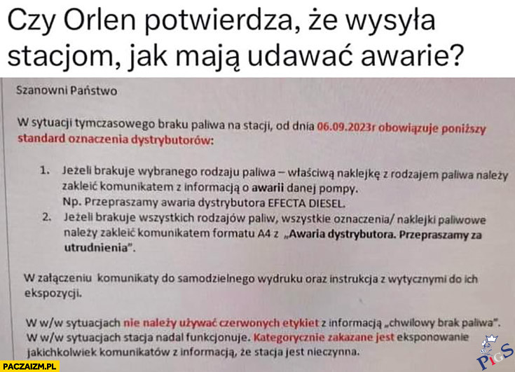 Instrukcja rodem z PRLu
