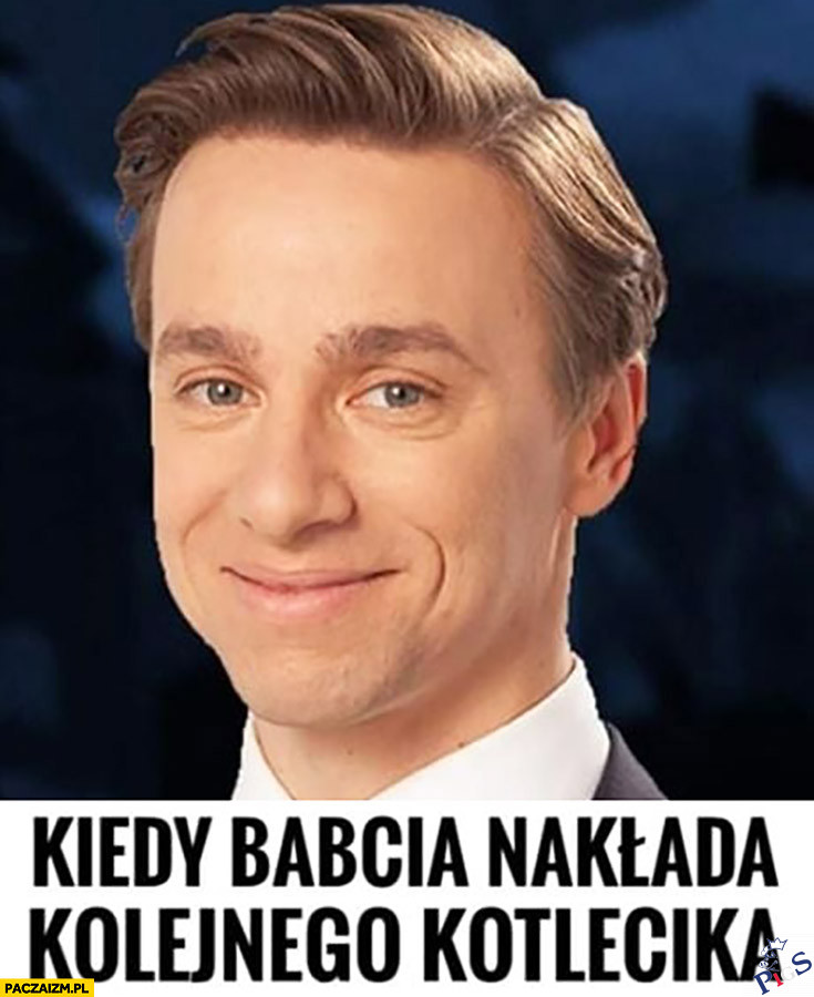 Kiedy babcia nakłada kolejnego kotlecika