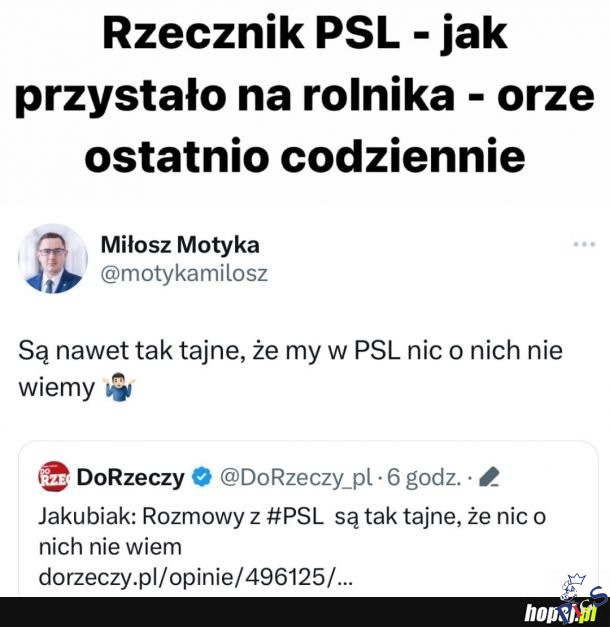 Miłosz Motyka zaorał