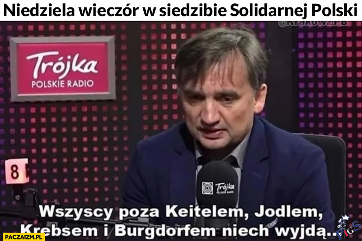 Niedziela wieczór w siedzibie Solidarnej Polski